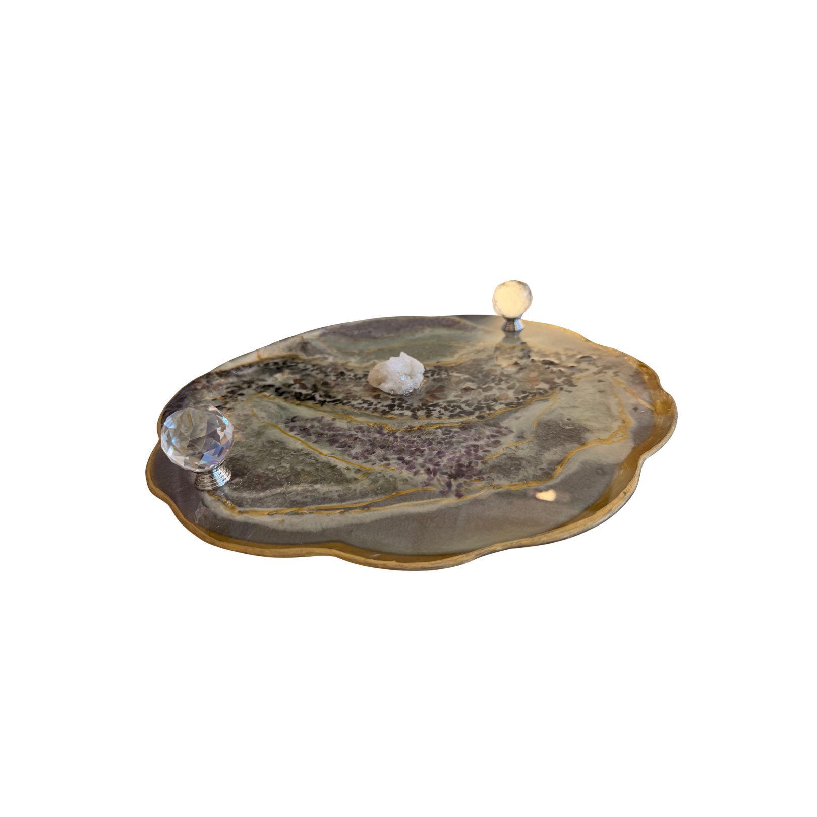 Aisha Crystal Resin Tray