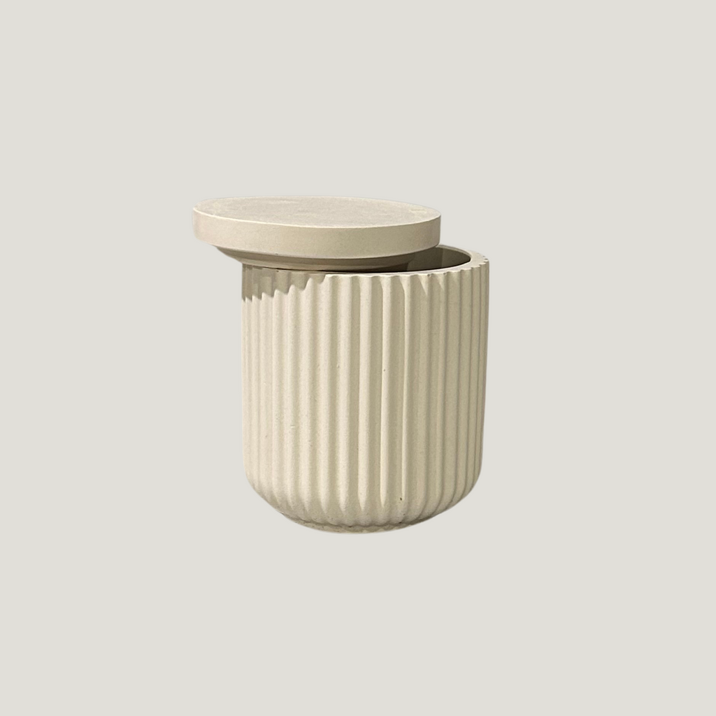 Odessa Ribbed Vessel with Lid