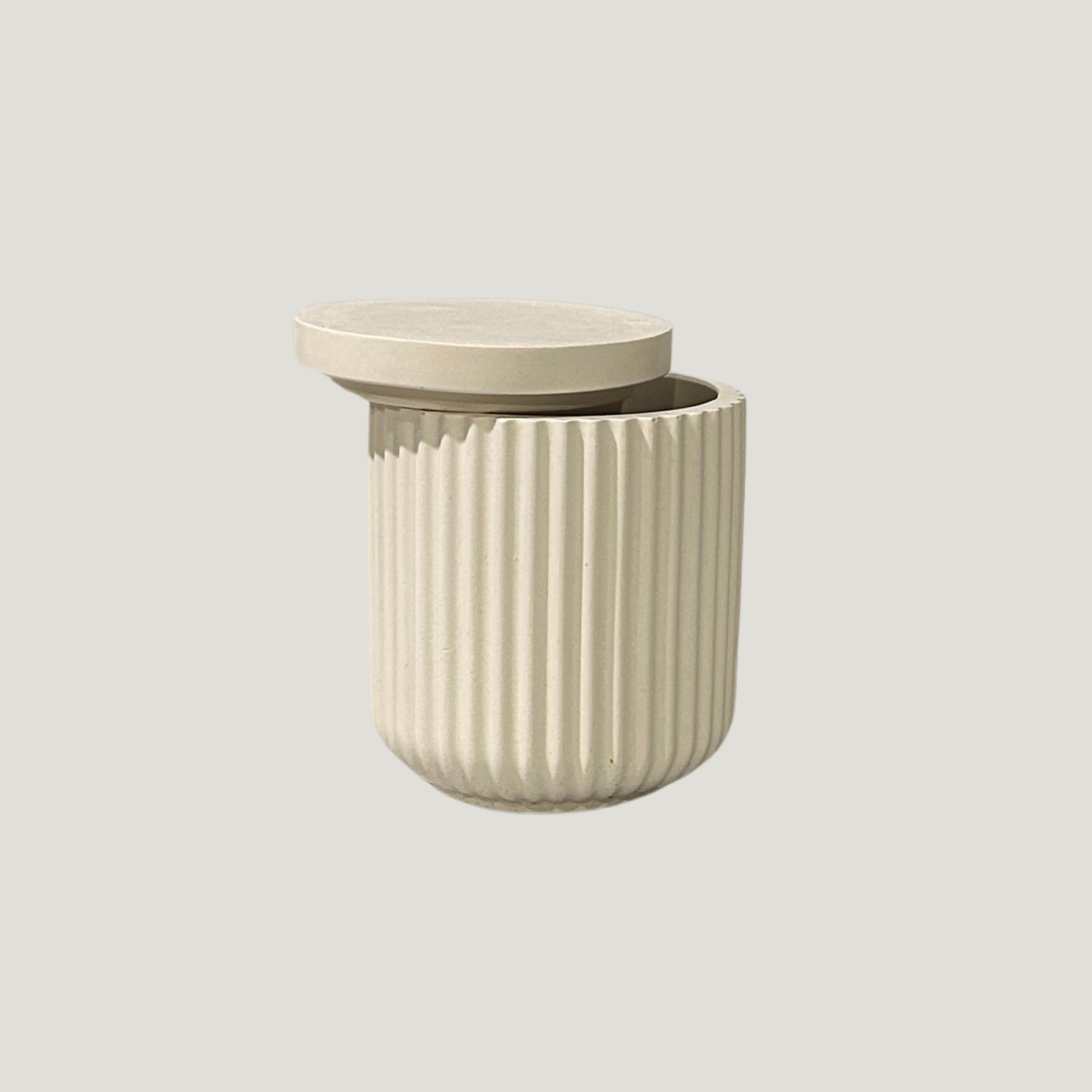 Odessa Ribbed Vessel with Lid
