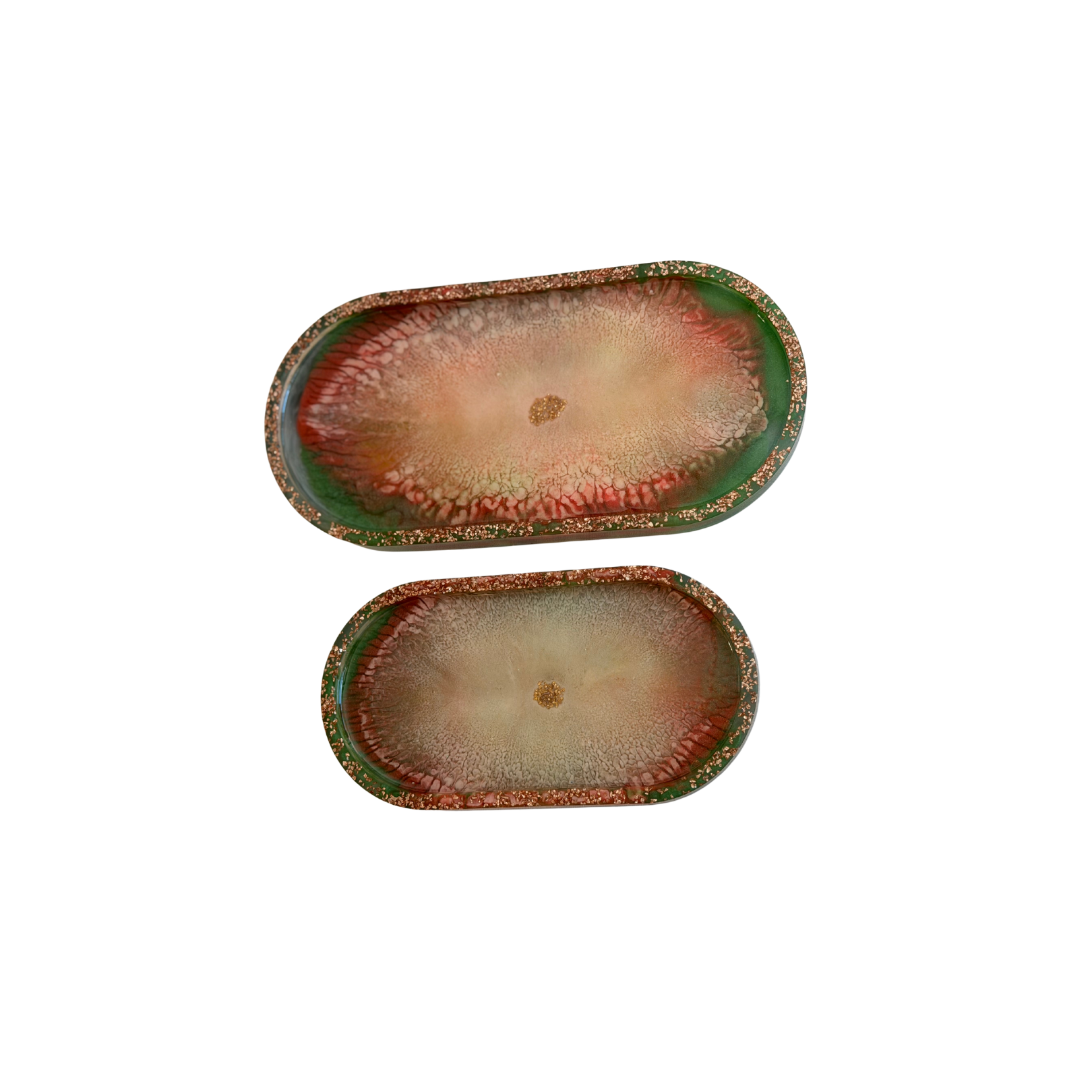 Banu Oval Resin Tray Duo